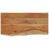 vidaXL Wall Shelf 40x20x3.8 cm Rectangular Solid Wood Acacia Live Edge