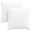 vidaXL Sofa Pillows 2 pcs White 80 x 80 cm Fabric