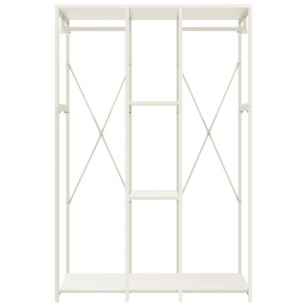 vidaXL Wardrobe White 110x40x167 cm Metal and Engineered Wood