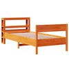 vidaXL Bed Frame without Mattress Wax Brown 100x200 cm Solid Wood Pine