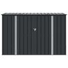 vidaXL Garden Storage Box Black 214 x 82 x 132 cm Steel