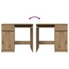 vidaXL Desk Artisan Oak 86x49x76 cm Engineered Wood
