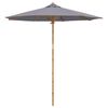 vidaXL Garden Parasol Dark Grey &Oslash; 240 x 260 cm Bamboo