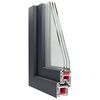 vidaXL Basement Window "RISOR" 60x100 cm Tilt&Turn DIN Right Anthracite