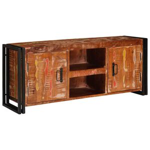 vidaXL TV Cabinet Multicolour 120 x 33 x 50 cm Solid reclaimed wood