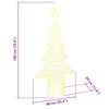 vidaXL Christmas Tree with 240 LEDs Warm white 150 cm Acrylic