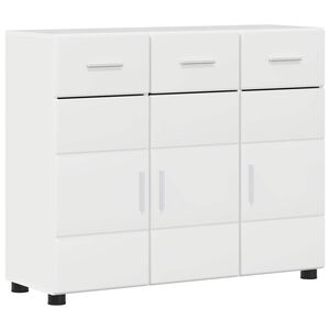 vidaXL Sideboard FLORIN 88.5 x 30.5 x 73 cm High Gloss White
