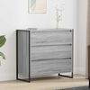 vidaXL Sideboard Grey Sonoma 79 x 36 x 75.5 cm Engineered Wood