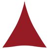 vidaXL Sunshade Sail Oxford Fabric Triangular 5x6x6 m Red