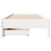 vidaXL Bed Frame without Mattress White 100x200 cm Solid Wood Pine
