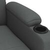 vidaXL Recliner Chair Dark Grey Fabric
