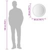 vidaXL LED Bathroom Mirror 50 cm Round