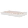 vidaXL Bed Frame without Mattress White Solid Wood 120x200 cm