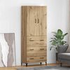 vidaXL Highboard Artisan Oak 69.5 x 34 x 180 cm Engineered Wood