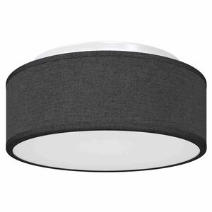 vidaXL Ceiling Lamp with Spotlights Black 30 x 30 x 13.5 cm Fabric