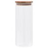 vidaXL Storage Glass Jars with Bamboo Lid 6 pcs 1000 ml
