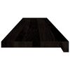 vidaXL Stair Treads 12 pcs Dark Brown 120x25x2 cm Solid Wood Oak