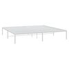 vidaXL Metal Bed Frame without Mattress White 180x200cm