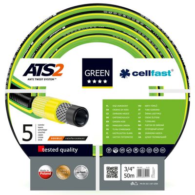 Cellfast Garden Hose ATS2 3/4 50m Green"