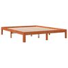 vidaXL Bed Frame without Mattress Wax Brown 180x200 cm Super King Solid Wood Pine