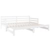 vidaXL Pull-out Day Bed without Mattress White 2x(90x190)cm