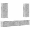 vidaXL 5 Piece TV Cabinet Set Concrete Grey Engineered Wood