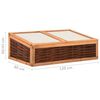 vidaXL Greenhouse 120x80x45 cm Solid Pinewood and Willow