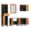 vidaXL 5 Piece Bathroom Furniture Set Solid Wood Acacia