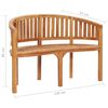 vidaXL 3 Piece Banana Garden Lounge Set Solid Teak Wood