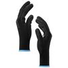 vidaXL Work Gloves 24 pcs Black 9 / L Polyester