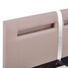 vidaXL Bed Frame with LED without Mattress Cappuccino 135x190 cm Double