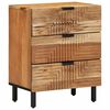 vidaXL Bed Cabinet Brown 50 x 33 x 62 cm Solid Acacia Wood