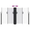 vidaXL Retractable Side Awning White 140x1200 cm