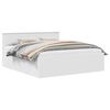 vidaXL Bed Frame with Headboard White 180 x 200 cm Engineered Wood