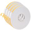vidaXL Self-adhesive Foam Tape 4 pcs White 20mm x 5m CR Foam