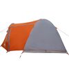 vidaXL Dome Tent with Roof Other Grey and Orange 384 x 254 x 170 cm