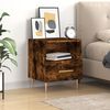 vidaXL Bedside Cabinet Smoked Oak 40x35x47.5 cm Engineered Wood