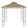 vidaXL Gazebo 3x3x2.7 m Taupe 160 g/m²