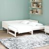 vidaXL Pull-out Day Bed White 180 x 200 cm Solid Pine Wood