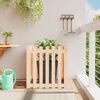 vidaXL Garden Planter with Fence Design 70x70x70 cm Solid Wood Pine