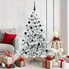 vidaXL Artificial Hinged Christmas Tree White 150 cm PVC and Steel