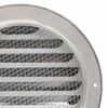 vidaXL Air Vent Covers 2 pcs Silver 200 mm Stainless Steel