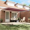 vidaXL Automatic Retractable Awning Burgundy 450x300 cm