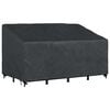 vidaXL Garden Bench Cover Black 160 x 100 x 61 / 89 cm 210D Oxford Fbric