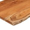 vidaXL Table Top 80x60x2.5 cm Rectangular&nbsp;Solid Wood Acacia Live Edge