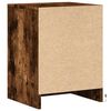 vidaXL Bedside Cabinets with LED Lights 2 pcs Smoked Oak Engineered Wood