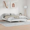 vidaXL Bed Frame without Mattress High Gloss White 200x200 cm