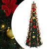 vidaXL Artificial Christmas Tree with 200 LEDs Green 215 cm PVC