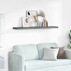 vidaXL Floating Wall Shelf High Gloss Grey 120x23.5x3.8 cm MDF