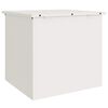 vidaXL Outdoor Storage Box White 55 x 50.5 x 50 cm Steel